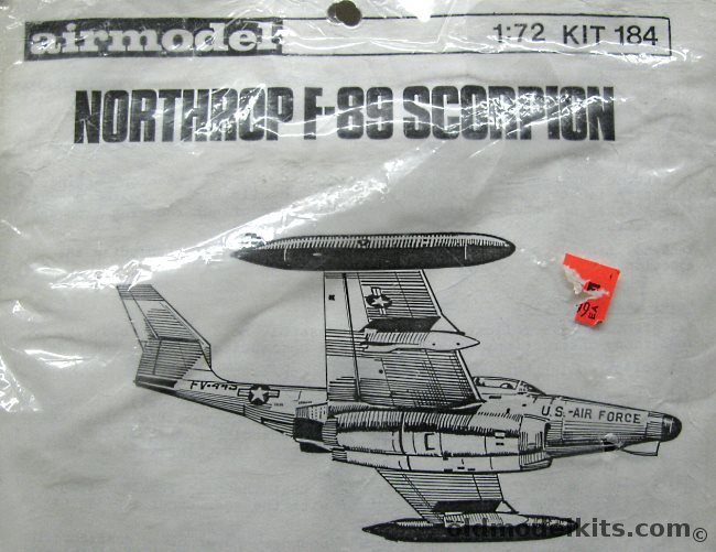 Airmodel 1/72 Northrop F-89 Scorpion - Bagged, 184 plastic model kit